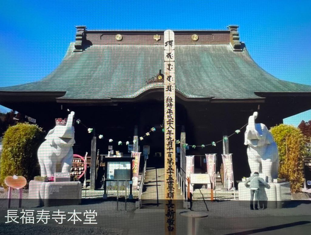 #吉ゾウくんのお寺長福寿寺願いが叶う、幸せを呼ぶ長福寿寺日本一宝くじの当たるお寺だそうです。